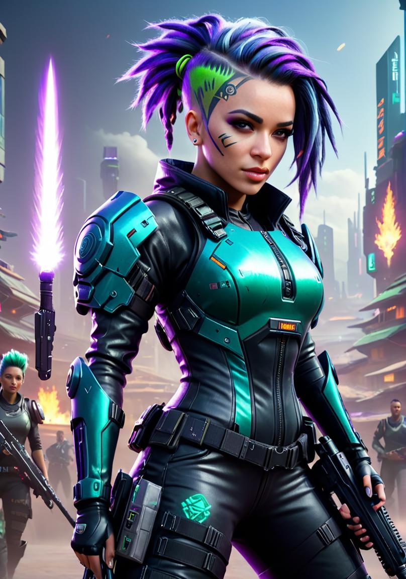 FF Cyberpunk Style Series (+Dataset) FF ♀ Cyber - CivitAI LoRA
