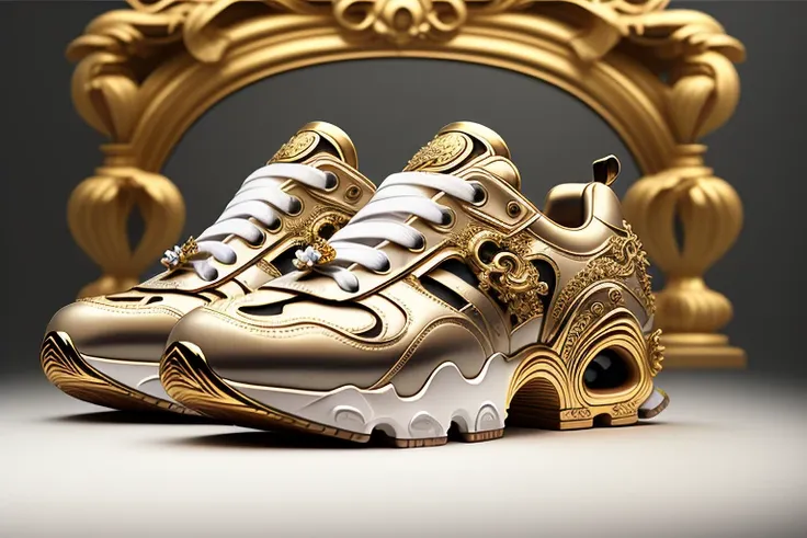 <lora:shoeai_V10:0.9> shoeai, sneakers baroque, epic product shot, masterpiece