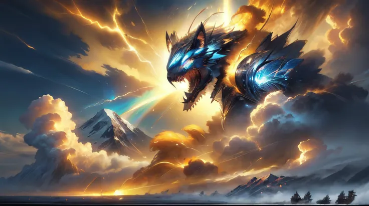 (masterpiece, best quality, fullscreen), [(full body:1.2)::0.2] portrait (photo of a [wind,air] [magical being:creature:0.4]:1.1), <lora:EYES Fire:0.5> white fire, (one Giant eyes:1.2), (Carnivorous:1.2), (Mechanical Wings made of gears and cogs and clockwork:1.1), (very long white hair:[1.2:0.1:0.2]), (Wormlike body shape:1), (Cat head:0.8), (several Plantigrade Appendages:1.4), <lora:EFFECT martius_storm:0.3> martius_storm <lora:EFFECT ral-feathercoat-sd15:0.45> ral-feathercoat, <lora:MONSTER Critters:0.5> Critters, (strong wind visible through ink cloud Convection :1.5), (background representing Snowcapped Peak and Mountain Air:1.3), (Yellow Ochre Natural Sun Flare:1.2), <lora:EFFECT ragingstorm-nvwls-v1:0.2> ragingstorm, lightning, , , , (look at the viewer:1.3), <lora:SLIDER weight_slider_v2:0.5>, <lora:LIGHT NOISEOFFSET_V2_BY_STABLE_YOGI:0.6> dimly lit, dark, <lora:LIGHT epi_noiseoffset2:0.2>, <lora:QUALITY add_detail:0.3>, <lora:QUALITY kkw-better-v1.0a:0.2>, , (Full body Shot, Shallow Focus Shot, Low Angle Shot:[1.2:0.5:0.1]), heavily detailed, eerie, (asymmetric composition:1.5), (sharp focus), <lora:EFFECT Magic card fakemtg_label:1> fakemtg, (no humans), tricate, elegant, highly detailed, centered, digital painting, artstation, concept art, smooth, sharp focus, illustration, artgerm, tomasz alen kopera, peter mohrbacher, donato giancola, joseph christian leyendecker, wlop, boris vallejo
