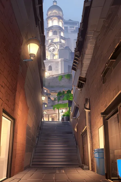 <lora:Kl4fke:1>,Kl4fke,stairs, cushion, tower, plant, bucket, dress, jeans, vehicle focus, lamp, alley, restaurant, water, sports car