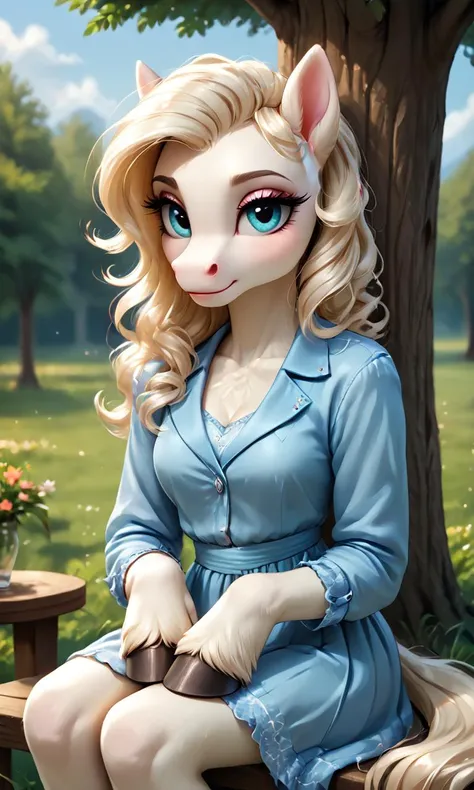 score_9, score_8_up, score_7_up,BREAK, (hooved_hands), close-up portrait, furry art styly, source_anthro, source_pony, source_furry, beautiful pony girl, resting in the park, ponyville, sitting pressed against a tree, (hooved_girl:1.2), <lora:hoooooooofy:0.7> <lora:Expressive_H:0.8> <lora:add-detail-xl:0.8>