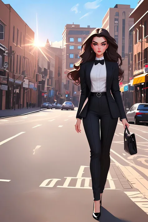 amazing full body photo of S135_BogdanaKadritskaya, petite, no makeup, tuxedo, sunlight, ProfessionalDetail, SkinDetail <lora:CoolWear:0.6> <lora:ClothingAdjuster3:-0.8>