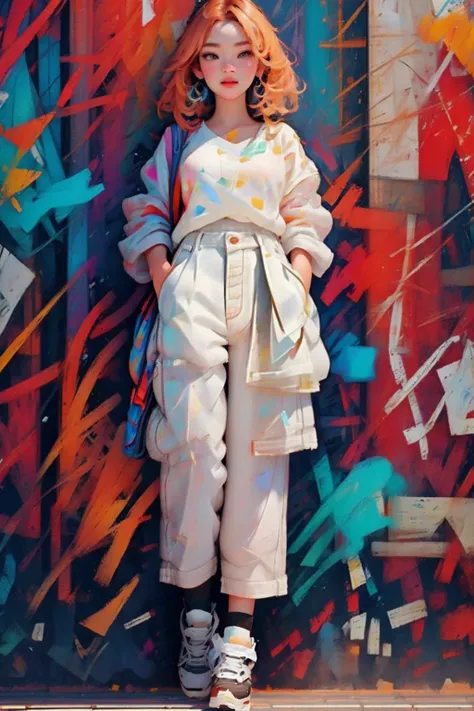 sexy beautiful full body photo of msred_deliberatev2, perfect anatomy, supermodel, Style-Autumn ttcolor,colorful <lora:ClothingAdjuster3:-0.5> <lyco:ttcolor_v2:1.5>