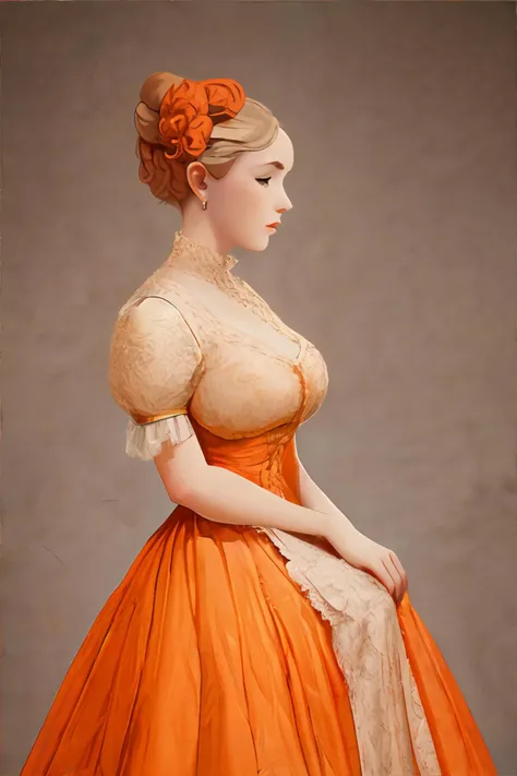 <lora:mspaint-style:0.6>, mspaint-style, woman wearing 1910's Edwardian Tea Gown, tangerine dress || <lora:mspaint-style:0.2>, mspaint-style, masterpiece, 8k, high resolution, shallow depth of field, sharp focus