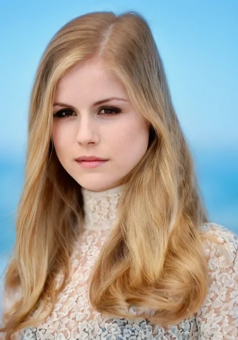 erin moriarty  <lora:erin_moriarty_v1.1-no8-cs1-txt-mr:1>  (sharp focus:1.2), portrait, attractive young woman, (beautiful face:1.1), detailed eyes, luscious lips, (eye makeup:1.2), body freckles, (large breasts:1.0), (tight body:1.2), (brown hair:1.2), wearing (flowery dress:1.2) at (the beach:1.2). (morning sun lighting:1.2), depth of field, bokeh, 4K, HDR. by (James C. Christensen:1.2|Jeremy Lipking:1.1).