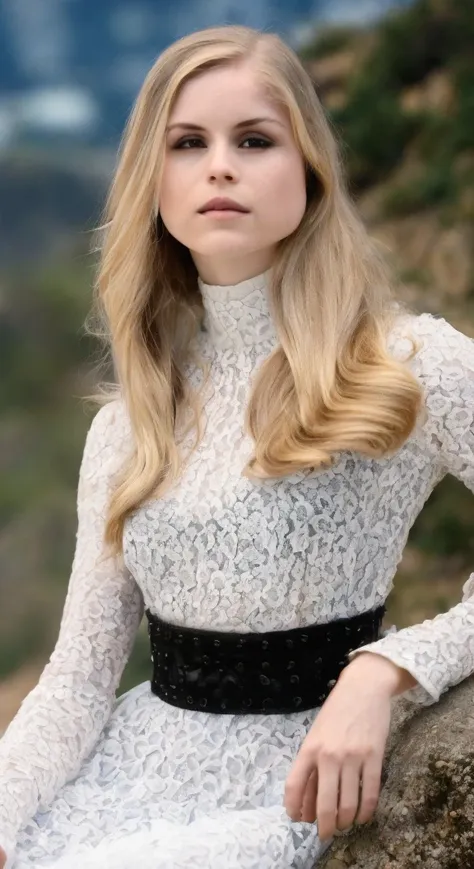 erin moriarty  <lora:erin_moriarty_v1.1-no8-cs1-txt-mr:1> (sharp focus:1.2), photo, attractive young woman, (beautiful face:1.1), detailed eyes, luscious lips, (smokey eye makeup:0.85), (medium breasts:1.0), (athletic body:1.2), (wavy hair:1.2), wearing (maxi dress:1.2) on a (cliffside:1.2). (moody lighting:1.2), depth of field, bokeh, 4K, HDR. by (James C. Christensen:1.2|Jeremy Lipking:1.1).