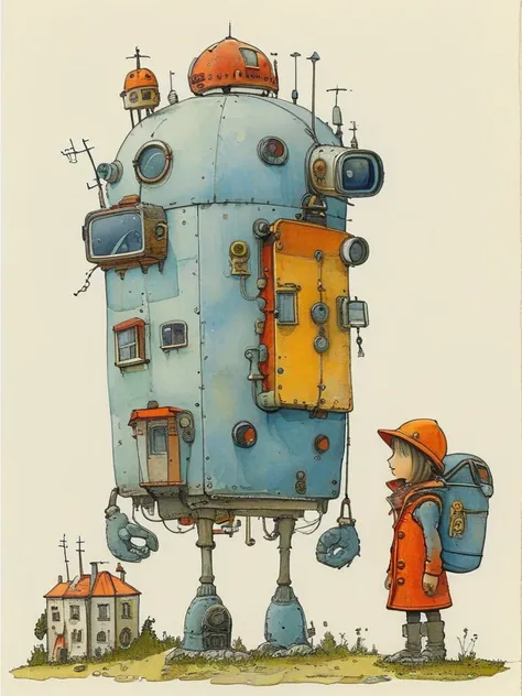 masterpiece,best quality,popsurrealism art,masterpiece,illustration,watercolor,ink,<lora:tbh105-sdxl-dim64:1>,style of Mattias Adolfsson,street:1.5