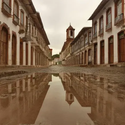<lora:brazil_colonial-000013:0.8>, brazil colonial,city street,church