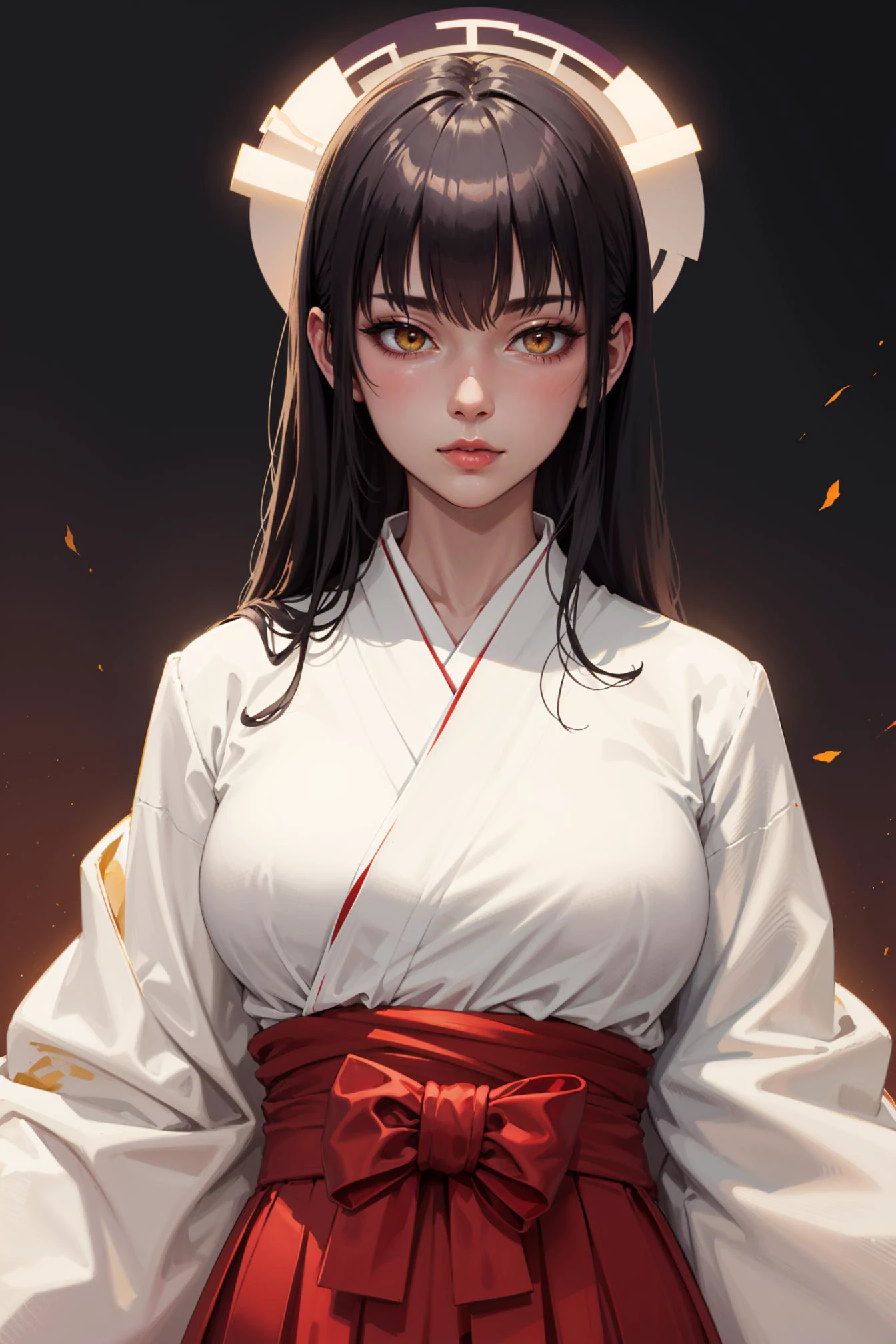 symmetry, best quality, masterpiece, highres, solo, (karin_bluearchive:1.10), (white kimono:1.35), (red hakama:1.35), (wide sleeves:1.20), <lora:karin_bluearchive:0.80>
<lora:Lgirl Slider:-2> , <lora:Good Hands:1>