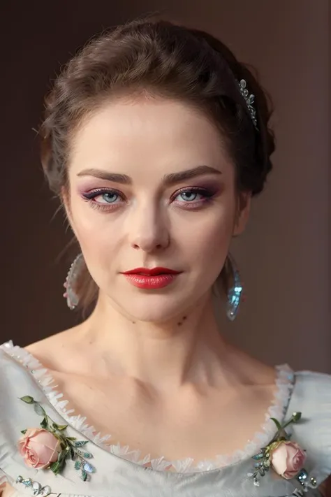 best quality,masterpiece,realistic,HDR,UHD,8K,highres, Marina_Aleksandrova,empress,jewelry crown,jewelry,makeup,red lip,purple eyenbow,blush, eyeshadow,see-through,simple background ,front view,full body, half of dress
,<lora:Marina_Aleksandrova-000009:1>