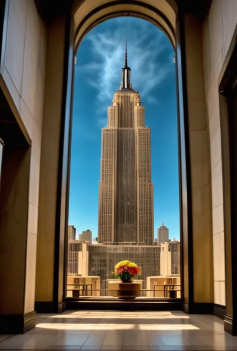 Royalty free stock-photo Empire state building lobby Stock Photo Images perfect empire state building lobby stock photo, image, . (Golden sun reflects off empire state building) (Apocalypse background) The building was designed by Shreve, Lamb & Harmon York. Empire State Building was designed by Shreve, Lamb and Harmon in the Art Deco style.((digital color))((flower  bouquet table))BREAK((Architectural Digest))((dodge and burn, corner edge darken vignette)((exposure POP!!! hdr extremely intricate, High (Detail:1.1), Sharp focus, dramatic cinematic light, (8k textures, elegant, ((((cinematic look))))breathtaking, insane details)) <lora:back-front_lighting:1.8> <lora:Better_Details:0.4> <lora:last:0.3> <lora:ContrastControl:0.7> <lora:epiC35mm:0.4> epiC35mm <lora:HDhelper:0.5> <lora:LCM_1-5:0.6> <lora:up-down_lighting:-0.6> <lora:HDR:0.5>