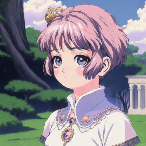 <lora:range_murata2:1>, murata renji, range murata,
<lora:retro3:1>, muted pastel colors, retro anime, 1990s anime, 1980s anime, brush strokes, portrait, #beautiful perfect symmetrical face, 4k, 1girl, intricate cute hairstyle, ornate, aristocratic, cinematic lighting, fantasy sharp focus, vivid big eyes, radiant light