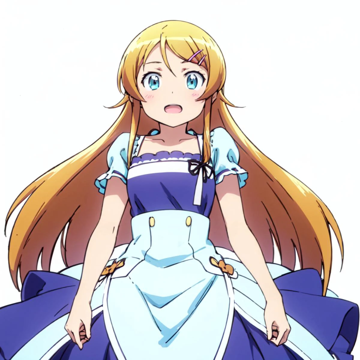 <lora:kirino:1:0.9:lbw=1,0,0,1,1,1,1,1,1,1,0,0,0,1,0,0,0,1,1,1,1,1,1,1,1,1>,aakirino,long_hair,orange_hair,hair_ornament,hairclip,aqua_eyes,blue_eyes,blonde_hair,brown_hair,open mouth,(white background:1.5),looking_at_viewer,front view,happy,, masterpiece,best quality,highres,ultra high res,(abstract art:1.2),2d,(highlydetailed),(colorful),(intenseexpression),(fashionable),