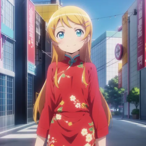 1girl,solo,smile,outdoor,china dress,looking at viewer,
<lora:kirino:0.8:0.85:lbw=1,0,0,1,1,1,1,1,1,1,0,0,0,1,0,0,0,1,1,1,1,1,1,1,1,1>,aakirino,long_hair,orange_hair,hair_ornament,hairclip,aqua_eyes,blue_eyes,blonde_hair,brown_hair,