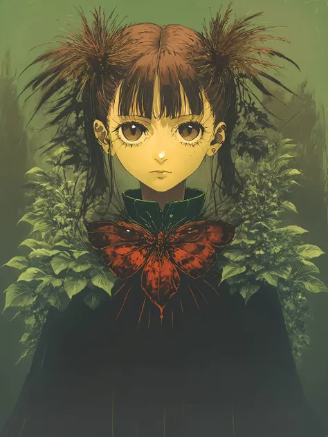 score_9,score_8_up,score_7_up,score_6_up, source_anime, <lora:MeMaXL_V3:1>, <lora:Orenji-PonyXL-1024px:1>,
oled deep black, high contrast, sharp Leica colors, impactful paint of 90's vintage anime OVA, (dsrise wearing yasogami school uniform:1.3) choker headphones brown hair, long hair, twintails, brown eyes, standing in (velvet room:1.4), emerald green highlights, inspired by Giuseppe Arcimboldo <lora:Disturbia:0.6> ,