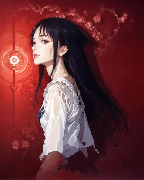 (score_9,score_8_up,score_7_up,score_6_up),concept art,high res,source anime,super fine illustration,detailed lines,<lora:MeMaXL_V3:0.7>,BREAK,
1girl,saya_(saya_no_uta),18yo,japanese girl,long hair,(sad:0.4),faint smile,(tears:0.2),(half-closed eyes:0.6),looking back,
perfect anatomy,no sleeve,summer dress,frilled dress,white long skirt,wing,beautiful wing,BREAK,
darkroom,spotlight,refrigerator,opening,light from refrigerator,(fresh and blood from the refrigerator),night,backlighting,red light,(fresh wall,fresh room),
enigmatique,an enigmatic aura,
dynamic angle,uncensored,dynamic pose,w4t3rc0l0ur,<lora:add-detail-xl:1.3> ,<lora:aesthetic_anime_v1s:1>,<lora:DetailedEyes_V3:0.8>, <lora:w4t3rc0l0urXLP:0.4>,<lora:ghibli_style_offset:0.2>,<lora:1dkXLP:0.15>, <lora:Yutaka Izubuchi_XL_PONY:0.9> <lora:PONY_saya_(saya_no_uta):0.7>, <lora:43stl1ght1ngXLP2:1> <lora:Mon_XL:0.7>