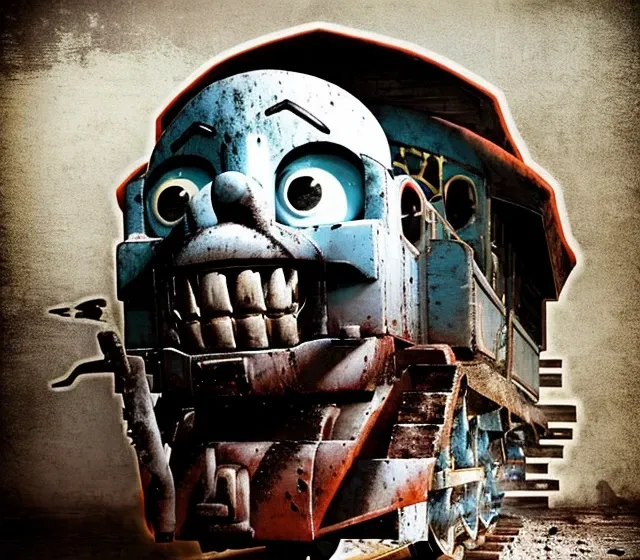 1train, <lora:Thomas the Tank:0.9>,Thomas The Tank,,train tracks,bridge,grass background,high quality,highly detailed,(smoke out of funnel:1.4),cgi,realistic,3d,sun,godrays,