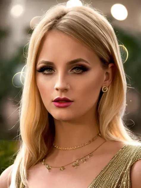 cinematic photo an exquisite portrait photograph, 85mm medium format photo of ((ohwx woman)) with a classy hairstyle <lora:KateBloom_SD15_v1.0:1> KateBloom, classy makeup, simple background, symmetrical, rule of thirds, . 85mm photograph, film, bokeh, professional, 4k, highly detailed, (in style of Martin Schoeller:1.1)