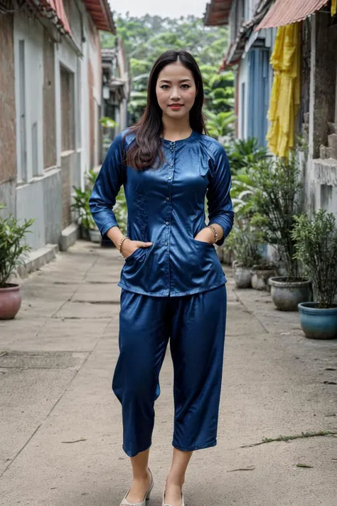 (extremely awesome detailed 4fingers and 1thumbs:1.1), countryside in Vietnam, shiny skin, ultra high res,(realistic:1.5)), (best quality, masterpiece), ((((1 girl, solo))), pale skin, dimly lit, shade, flustered, blush, highly detailed, ((full body:1.2)), film grain, wrinkled skin, best quality, ultra high res, hyper detailed, (natural lighting), 1girl, (full body:1.1),  (((looking at viewer))), knee, ((standing pose)), ((from below)),   
((wearing blue <lora:aobaba02-000008:0.75>)) , 
<lora:VietnameseDollLikeness:0.3>,, (masterpiece,best quality:1.5)