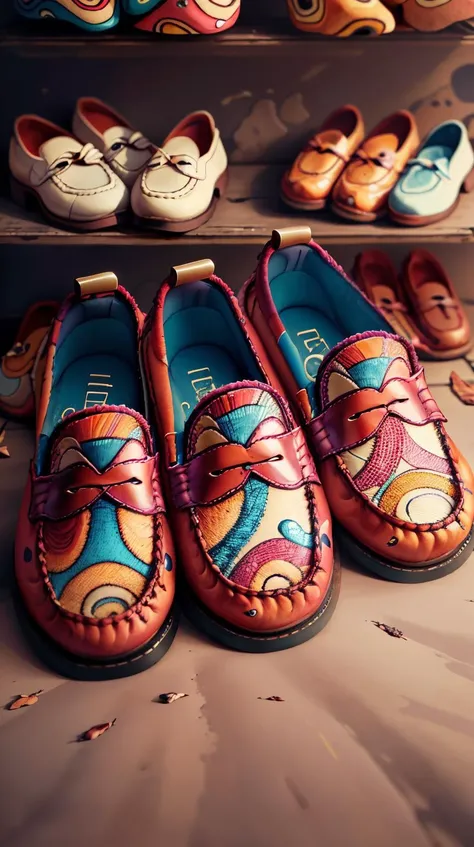 <lora:AbstractPattern:1> AbstractPattern Loafers