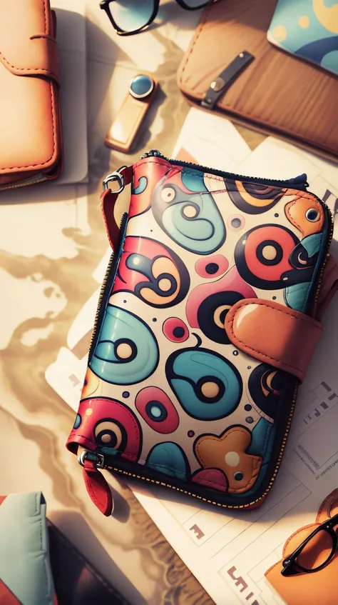<lora:AbstractPattern:1> AbstractPattern Travel wallet