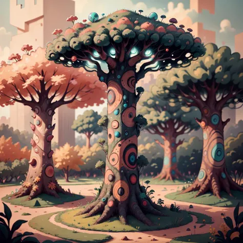 <lora:AbstractPatternStyle:0.8> AbstractPatternStyle, artificial landscape, alien tree