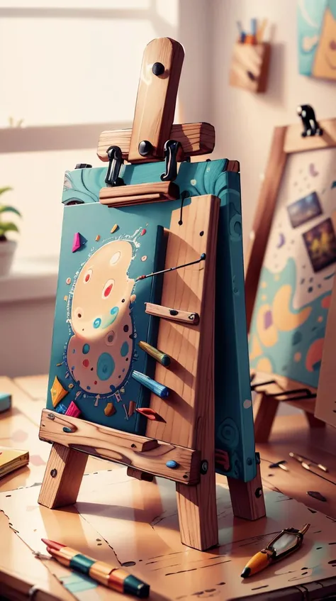 <lora:AbstractPattern:1> AbstractPattern Miniature easel