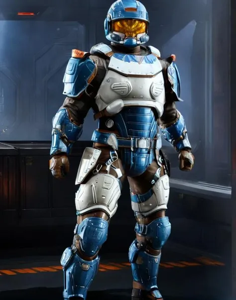 ((Masterpiece, best quality,edgQuality,photorealistic,ultra photorealistic)),standing,posing for a picture,
edgHalo_armor,power armor, a man in a futuristic suit ,wearing edgHalo_armor
<lora:edgHaloXL:1>