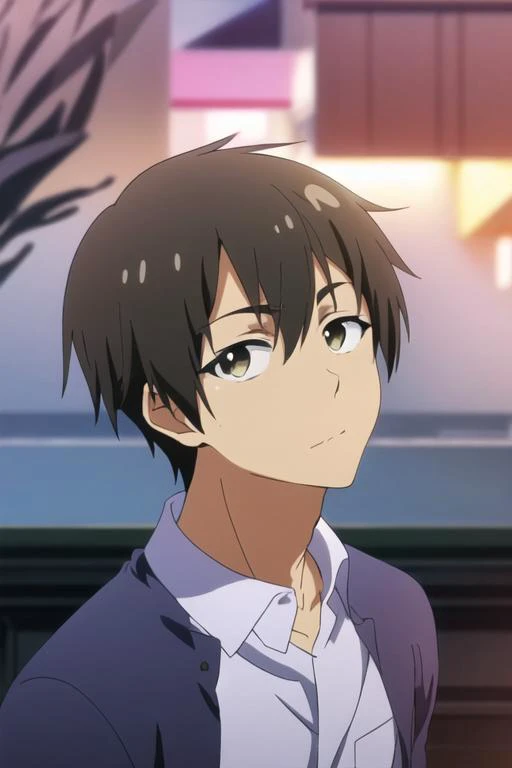 masterpiece, best quality, high quality, 1boy, solo, male focus, looking at viewer, , depth of field, <lora:hideki_nishimura:0.78>, hideki_nishimura, , gakuran