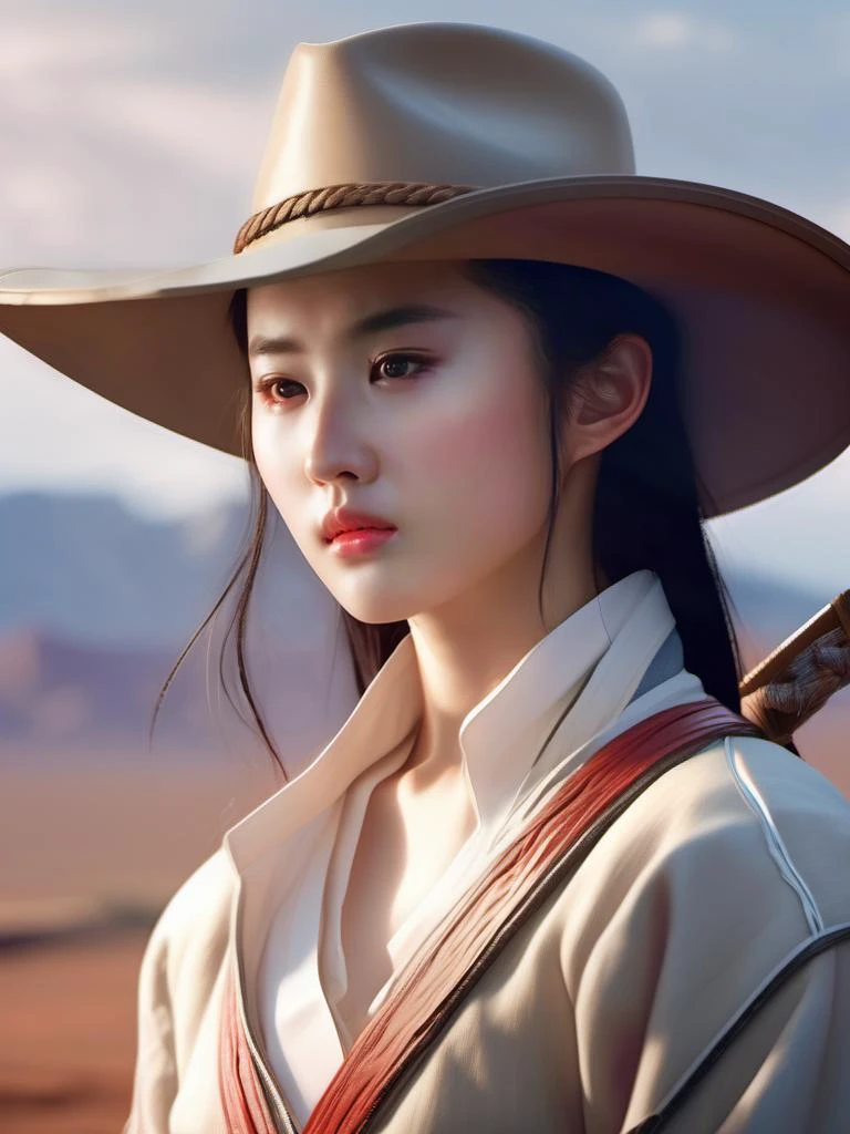 liuyifei,photo realistic, sexy, unity 4k wallpaper,highres,cowboy shot at once-dslr, volumetric oil painting by max ecraly shu by wlop, by greg rutkowski, by artgerm, volumetric god, bright, clear portrait, godrays, (8 j:1.22), high, dynamic ligh, fine details, 4 k, high resolution, trending on artstation °c mainst by bussiere <lora:liuyifei_dragon_XL_8-000006:0.6>