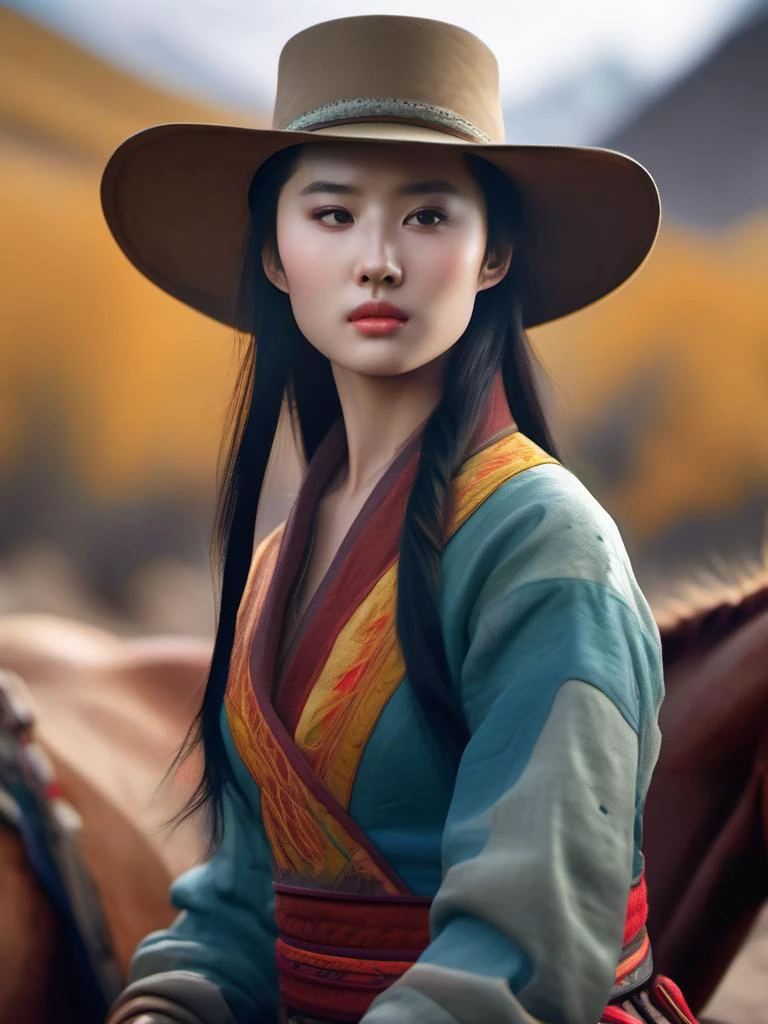 liuyifei,photo realistic, sexy, unity 4k wallpaper,highres,cowboy shot of film by jama jurabaev, greg rutkowski, deviant art, artstation, trending on artstation, cinemati landscape,45,65 ff radic tonemapping LED, highdetails by max rutkowski, gratt, digit bph, gratt, (vibrant colors:1.42), Lovart, Pal Dwoztak, shade <lora:liuyifei_dragon_XL_8-000006:0.6>