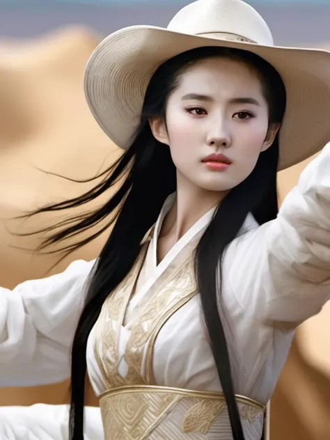 liuyifei,photo realistic, sexy, unity 4k wallpaper,highres,cowboy shot sacred, (white:1.47), golden, 8k hd resolution, high quality photo, very detailed cinematic hd wallpaper suitable for the sole subject <lora:liuyifei_dragon_XL_8-000006:0.6>