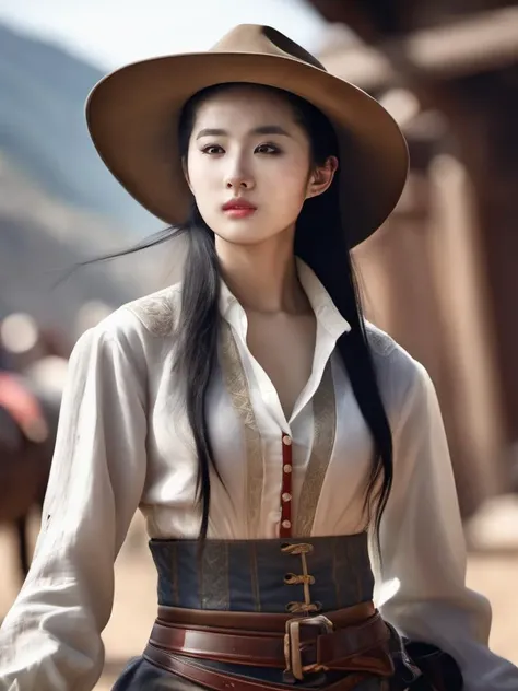 liuyifei,photo realistic, sexy, (highres:1.26),cowboy shot,4K,  <lora:liuyifei_dragon_XL_8-000006:0.5>