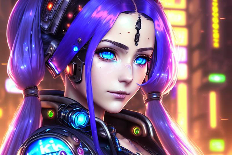 (8k), (an extremely beautiful (cyberpunk fantasy girl:1.45))