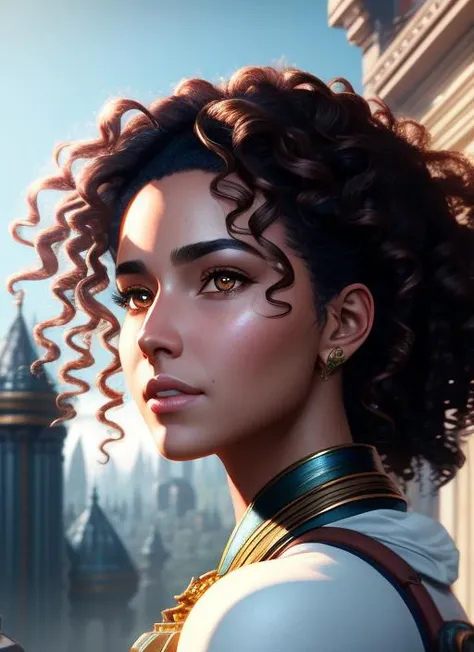 (extremely detailed CG unity 8k wallpaper),(masterpiece), (best quality), (face portrait of:1.4) beautiful, strong, mixed race, curly hair, beard, male, face, head shot, fantasy, highly detailed, digital painting, artstation, concept art, smooth, sharp focus, illustration, art by artgerm and greg rutkowski and alphonse mucha, photorealistic, octane render, 8k, unreal engine, hyperrealistic, , detailed background, ultra detailed by greg rutkowski