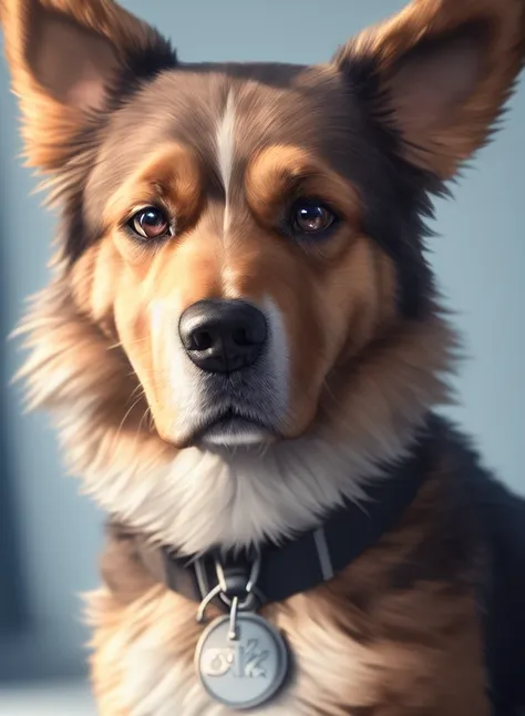 (extremely detailed CG unity 8k wallpaper),(masterpiece), (best quality), (realistic), soft lighting, German dog