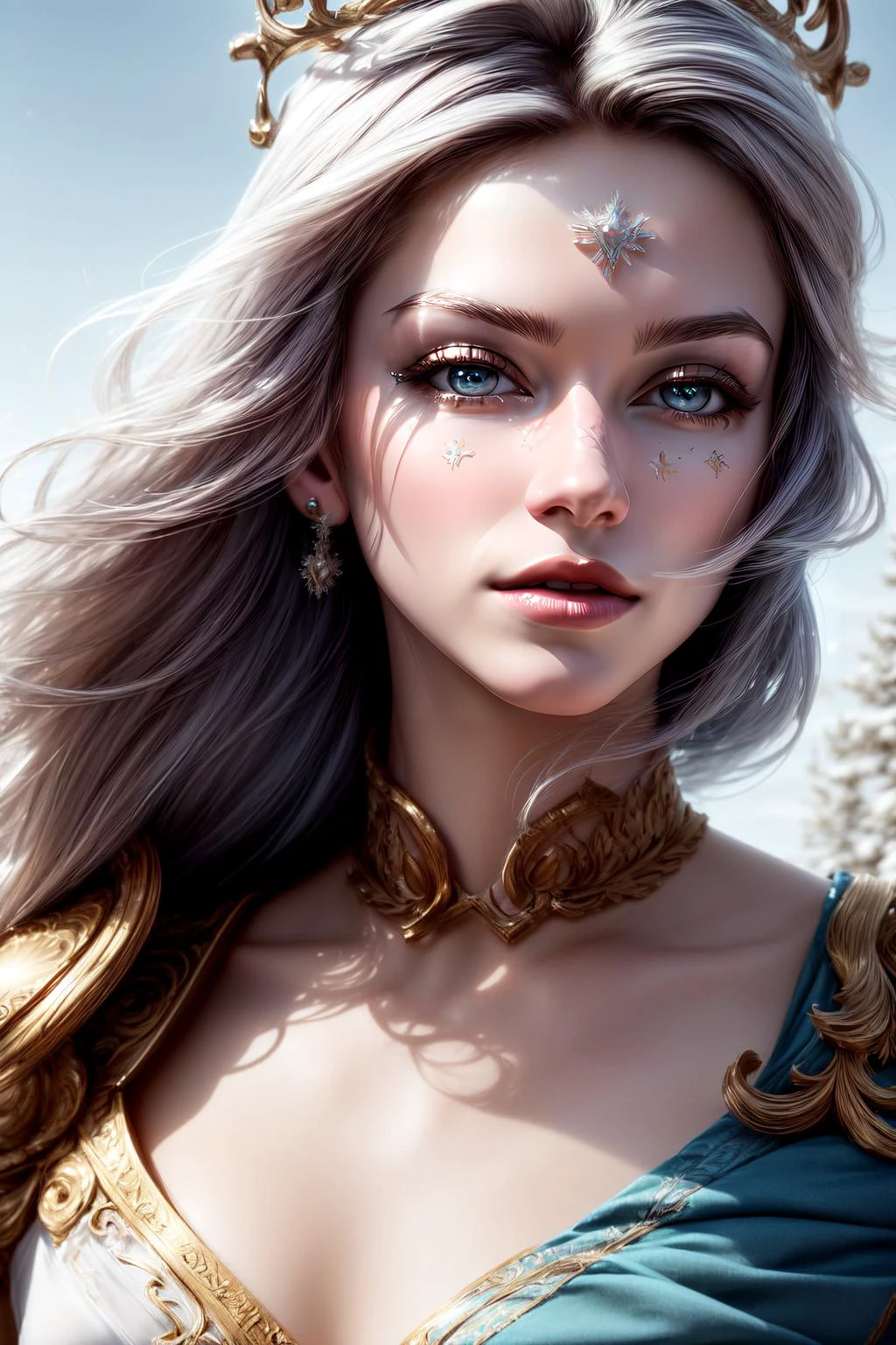 (masterpiece, best quality), intricate details, ((realistic)), (hyperrealism:1.2), (fractal art:1.2),
1girl, <lora:Winterblessed_Diana:0.8> winterblessed diana, dress, pauldrons, long hair, white hair, forehead mark,
(perfect face:1.3), extreme detailed eyes, colorful, highest detailed,
vibrant colors, high contrast,
<lora:add_detail:1>, (8K UHD:1.2), (photorealistic:1.2),
<lora:lynx:0.8>
