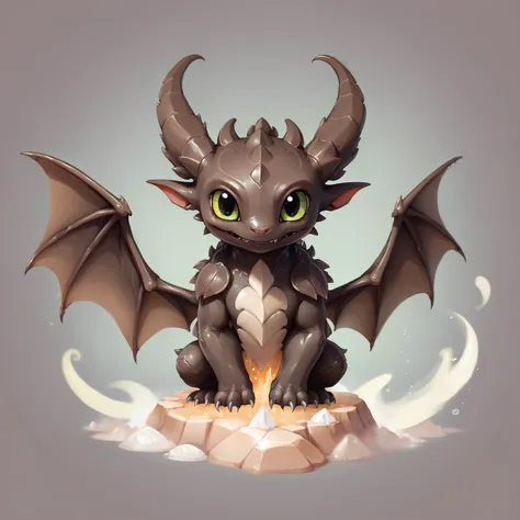 elemental creature, cute brown stone toothless<lora:EnvyElementalSpiritXL01:0.4>, <lora:EnvyBetterHiresFixXL01:0:hr=1>