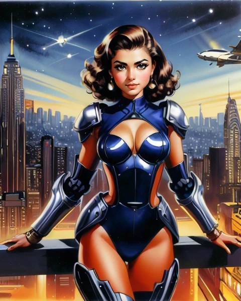 (Maria_Valez)-is-a-Hispanic-female-artist-in-the-far-future-Wearing-an-enhanced-mobility-exoskeleton-spacesuit:-powered-exoskeleton-armor superior-mobility strength-augmentation fatigue-reducing. <lora:LORA-XenoDetailer-v3A:0.75> <lora:neg4all_bdsqlsz_V3.5:0.8> Future-Metropolis Sprawling-cityscape-of-towering-skyscrapers advanced-transport and-holographic-tech. olfn kkw-Latin