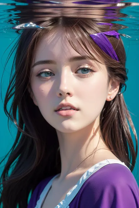 1girl, (photography art by Jon McNaught:1.0) , artistic Airbrush painting, elegant, medium wide shot of a Insensitive Deeply Thoughtful ("It is a truth universally acknowledged, that a single man in possession of a good fortune must be in want of a wife.":1.3) , complex fluorescent blue background, dense reeds and dungeon, Fall, Very wide view, Anime screencap, Suffering, Post-Impressionism, Side lighting, Circular polarizer, triadic colors, full of DayGlo purple, under water, contest winner, masterpiece, creative, luxury