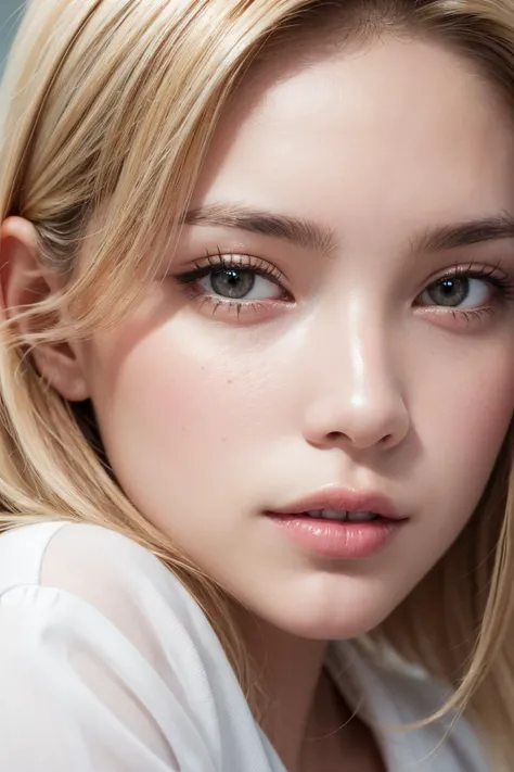 1girl, (close up:1.4), oblique angle, canted angle, (best quality, masterpiece, illustration, photorealistic, photo-realistic), (realistic:1.4), RAW photo, ultra-detailed, CG, unity, 8k wallpaper,16k wallpaper, extremely detailed CG, extremely detailed, an extremely delicate and beautiful, extremely detailed, Amazing, finely detail, official art, High quality texture, incredibly absurdres, highres, huge filesize, highres, look at viewer, (young:1.4), (beautiful detailed girl), 18 years old girl, blonde hair, (glossy shiny skin, beautiful skin, fair skin, white skin, realistic_skin), perfect face, detailed beautiful face, glossy lips,