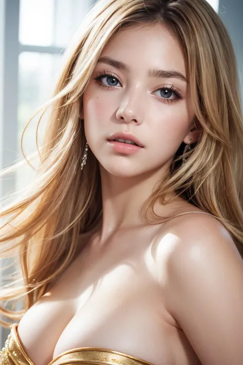 1girl, (close up:1.4), oblique angle, canted angle, (best quality, masterpiece, illustration, photorealistic, photo-realistic), (realistic:1.4), RAW photo, ultra-detailed, CG, unity, 8k wallpaper,16k wallpaper, extremely detailed CG, extremely detailed, an extremely delicate and beautiful, extremely detailed, Amazing, finely detail, official art, High quality texture, incredibly absurdres, highres, huge filesize, highres, look at viewer, (young:1.4), (beautiful detailed girl), 18 years old girl, blonde hair, (glossy shiny skin, beautiful skin, fair skin, white skin, realistic_skin), perfect face, detailed beautiful face, glossy lips,