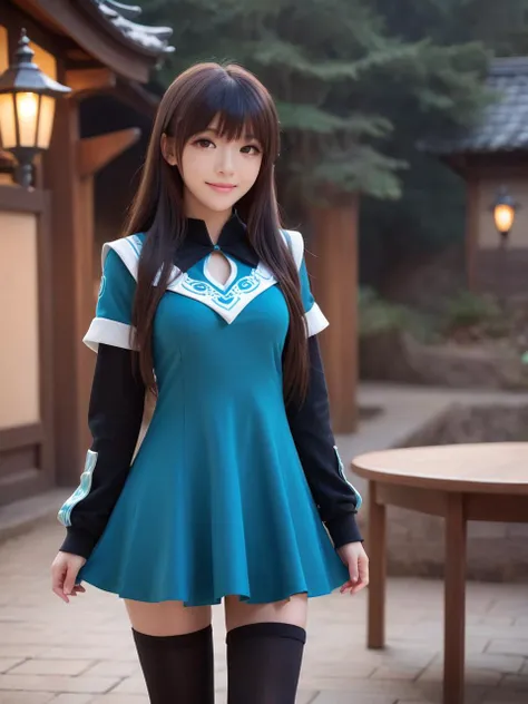 iridescent world,best quality,masterpiece,ray tracing, global illumination, solo, iridescent science fiction,iridescent magi the labyrinth of magic, symmetry, facing viewer, lucia, (light smile:0.5), looking at viewer, long hair, (((bangs))), depth of field, bioluminescence, 25-year-old girl,full body,iridescent winter uniform, high heels,black thighhighs, no nipples, cinemagraph,
<lora:SDXL lucia 000001:0.8>