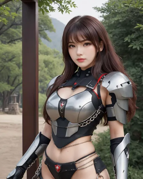 bangs, (sharpening, sharpening face):1.3, 1girl, solo, face viewer, looking at viewer, full body, cowboy shot, symmetry, no nipples, makeup, red lips, long hair, outdoors, wide hips, realistic, (masterpiece:1.2, best quality, absurd res, ultra detailed),
(onarmor, girl in front, bound to large mecha, fanny packing, meat shield, cock sleeve, large insertion, restrained, dungeon, chains, vaginal object insertion), 
<lora:SDXL lucia 000001:0.6>
<lora:SDXL lucia 000002:0.0>
<lora:SDXL lucia 2:0.0>
<lora:SDXL lucia 3:0.0>
<lora:Princess Lucia:0.0> 
 <lora:SDXL onarmor_pony è§¦ onarmorï¼girl in frontï¼bound to [large] [placeholder]ï¼fanny packingï¼meat shieldï¼cock sleeve:1>
