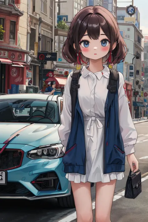 masterpiece,best quality,car,1girl