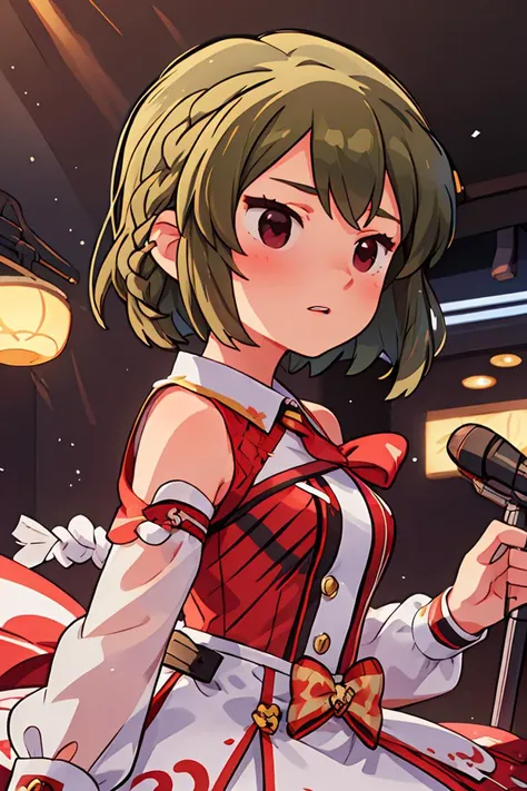 (masterpiece, best quality), 1girl, beautiful face, beautiful body, <lora:Subaru_Nagayoshi:1> subaru nagayoshi (million live), side braid