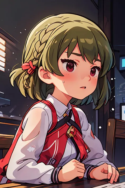 (masterpiece, best quality), 1girl, beautiful face, beautiful body, <lora:Subaru_Nagayoshi:1> subaru nagayoshi (million live), side braid