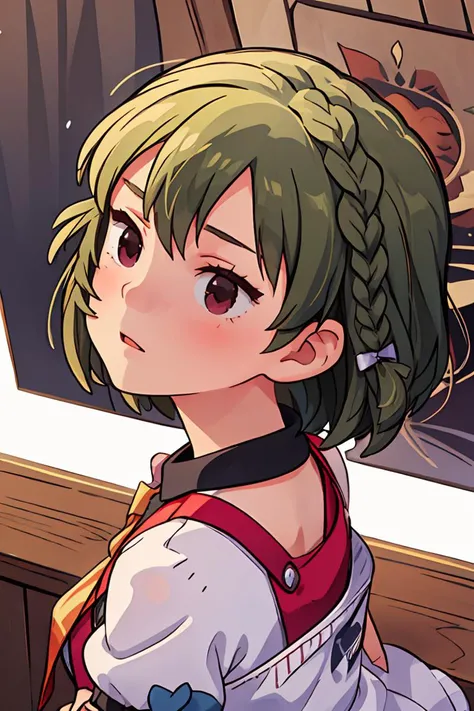 (masterpiece, best quality), 1girl, beautiful face, beautiful body, <lora:Subaru_Nagayoshi:1> subaru nagayoshi (million live), side braid
