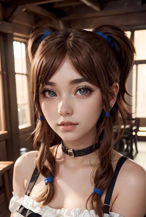((masterpiece)), ((best quality)), (ultra-detailed), ((kawaii)), cute, (lovely), ((extremely detailed)), 4K, (8K), best quality, (beautiful), photorealistic, cowboy shot, a cute girl, a beauty girl, solo, bodysuit, intricate details, beautiful silver hair, twin tails, (beautiful blue eyes), smile, dramatic lighting,