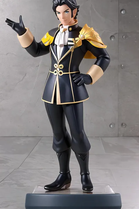 Highly detailed, High Quality, Masterpiece, beautiful, Amiibo, full body, <lora:Amiibo-06:0.8>, 1boy, ClaudeAfter, <lora:Char_FireEmblem_Claude:0.8>